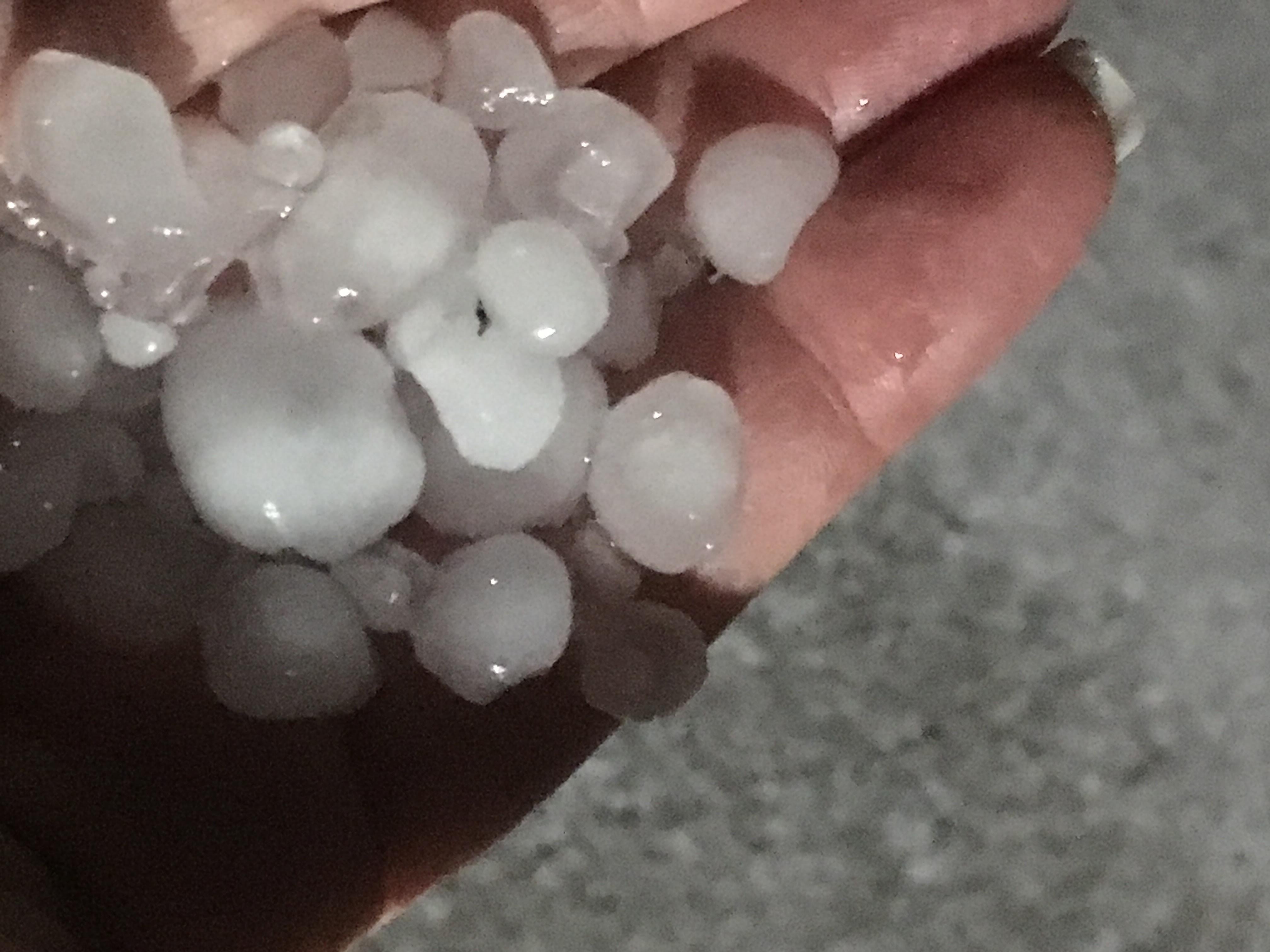 hail in Plano hail storm at Hedgecoxe and Ohio