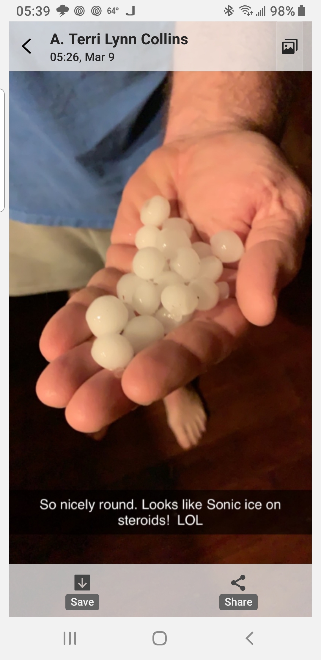 Hail in Keller Hail