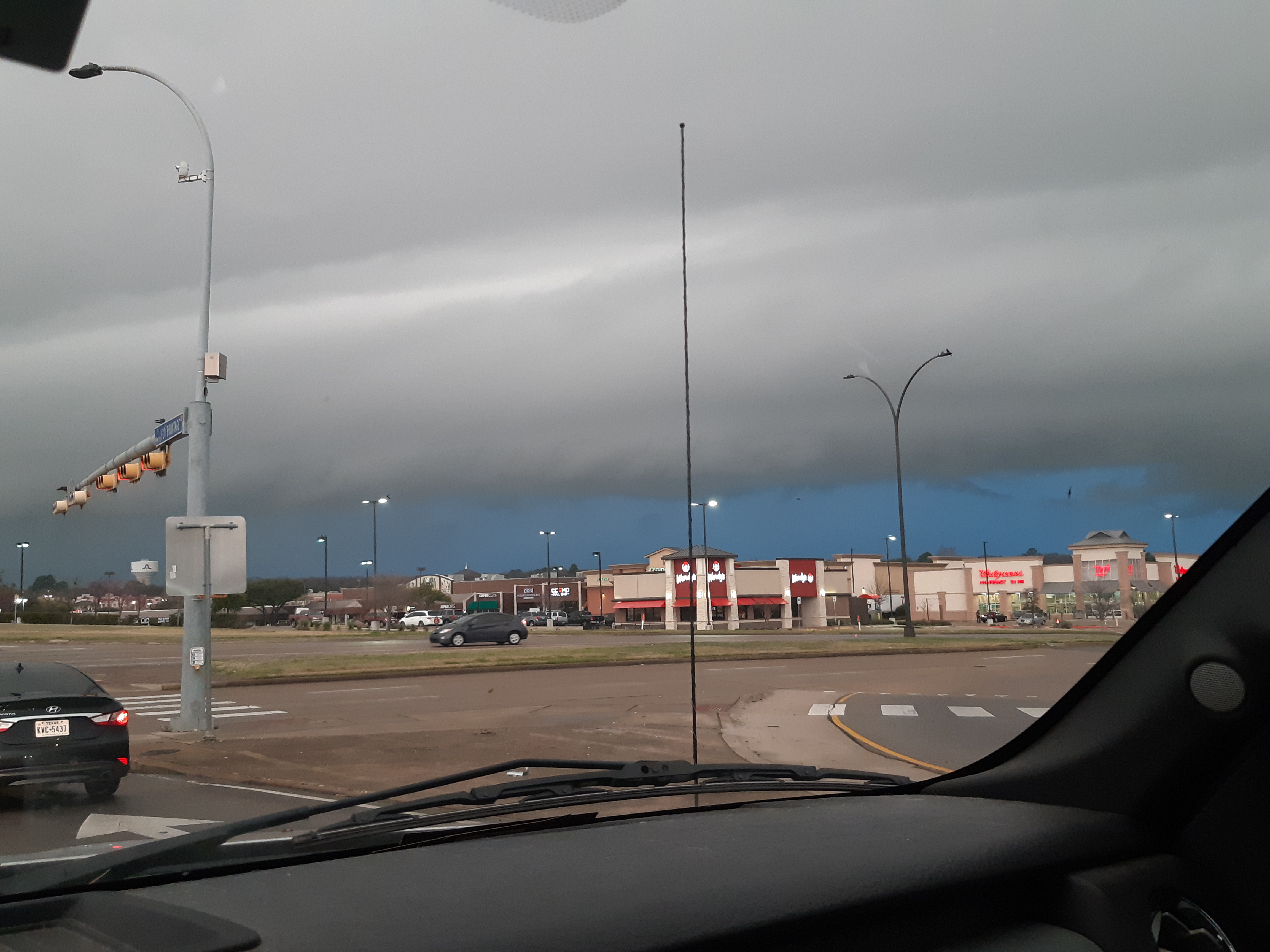 Front of squall line SW Arlington