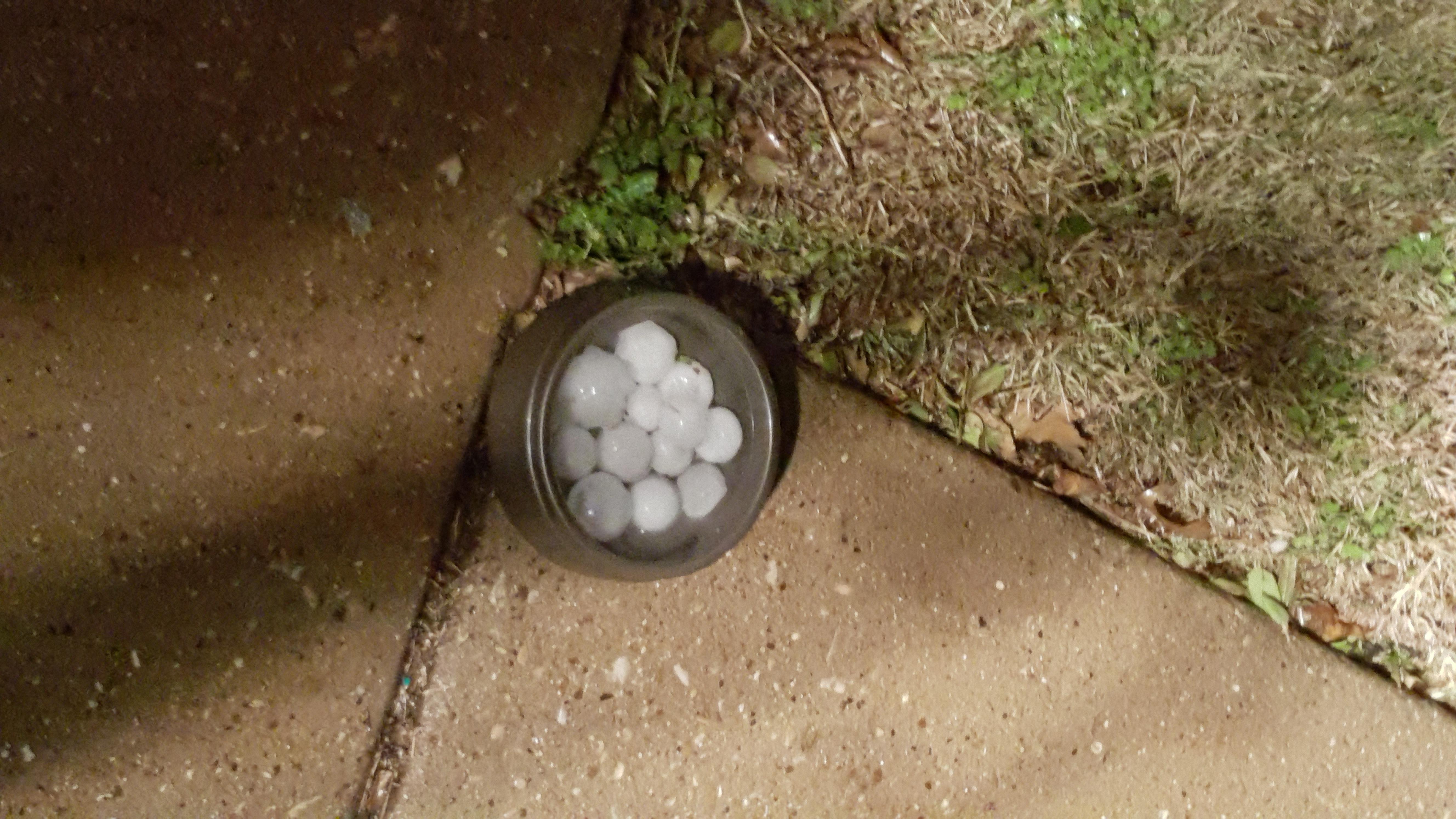Hail pictures from Coppell Lord have mercy! This hail is so big & the wind is blowing so hard in Coppell... I'm scared that its going to break the windows in my home. After this loud thunder & hail storm, YES I am up w/everyone else in Dallas County & ppl in surrounding areas probably are too! #NBCDFW
