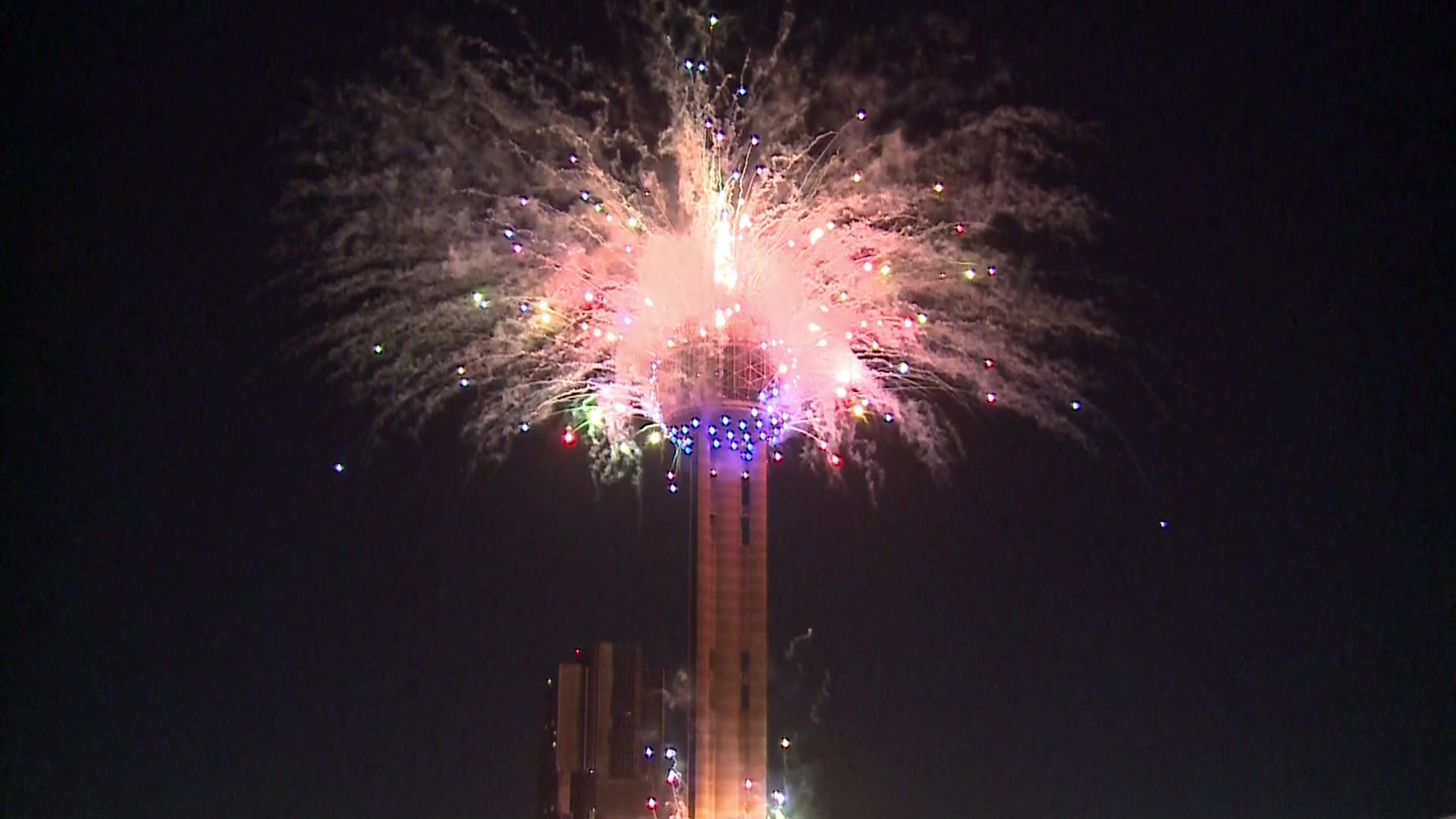 reunion tower fireworks