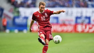 Christian Eriksen / Dinamarca.- El mediocampista, capitán y goleador del cuadro danés, buscará aportar toda su habilidad para que su equipo consiga el boleto ante Irlanda del Norte. Foto: Getty Images