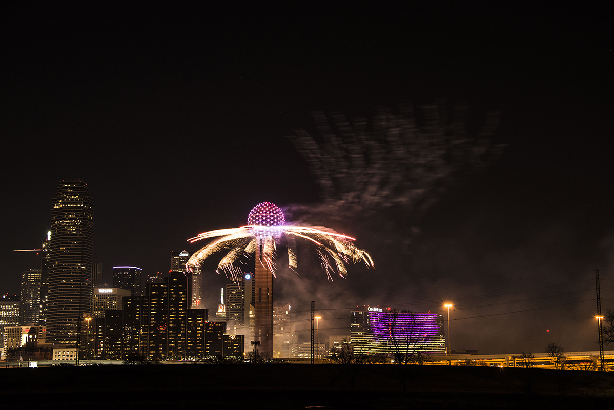 Reunion Tower New Year’s Fireworks 2019 NBC 5 DallasFort Worth