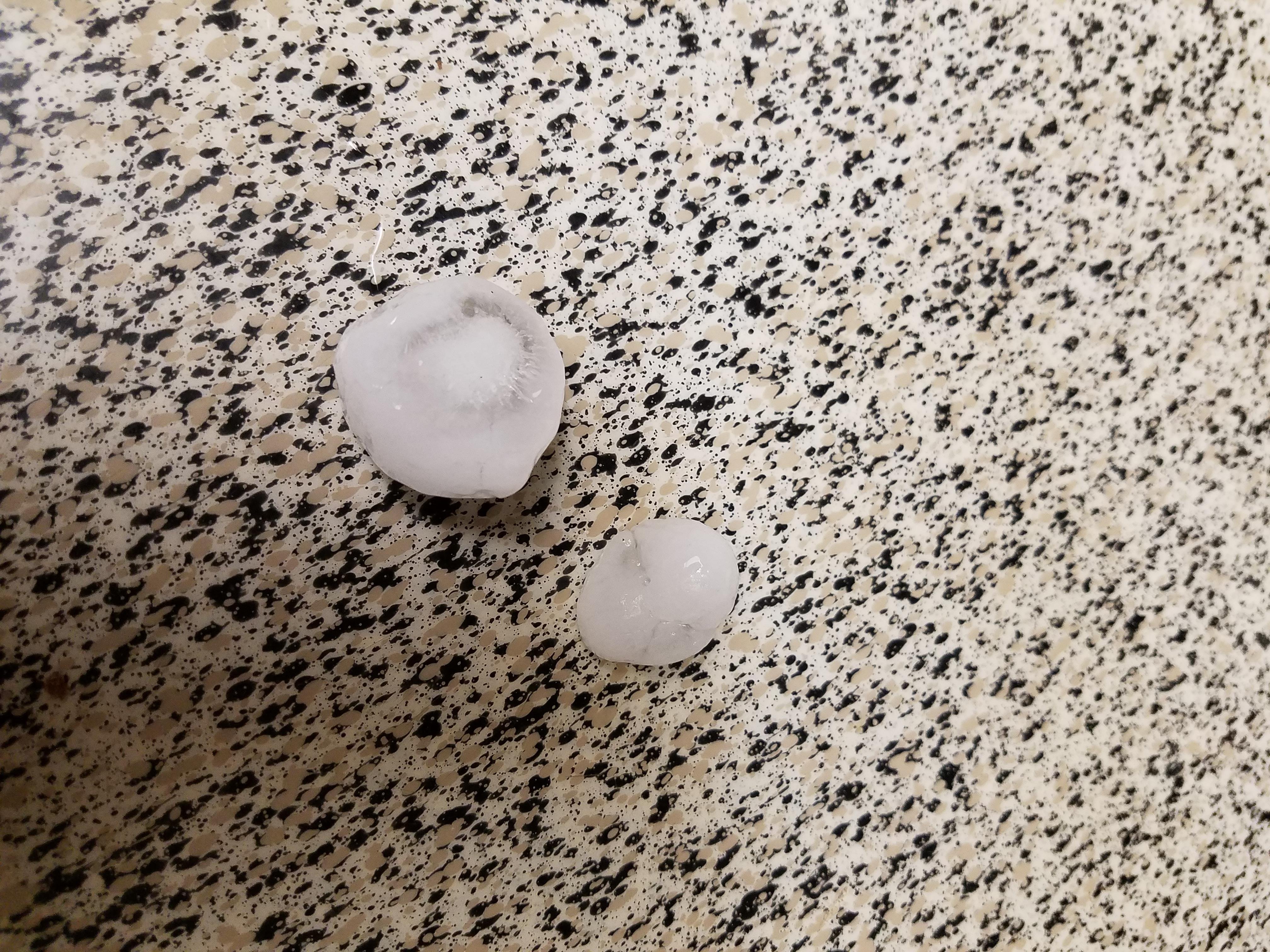 Hail in Grapevine at 26/Mustang Drive at Grapevine HS