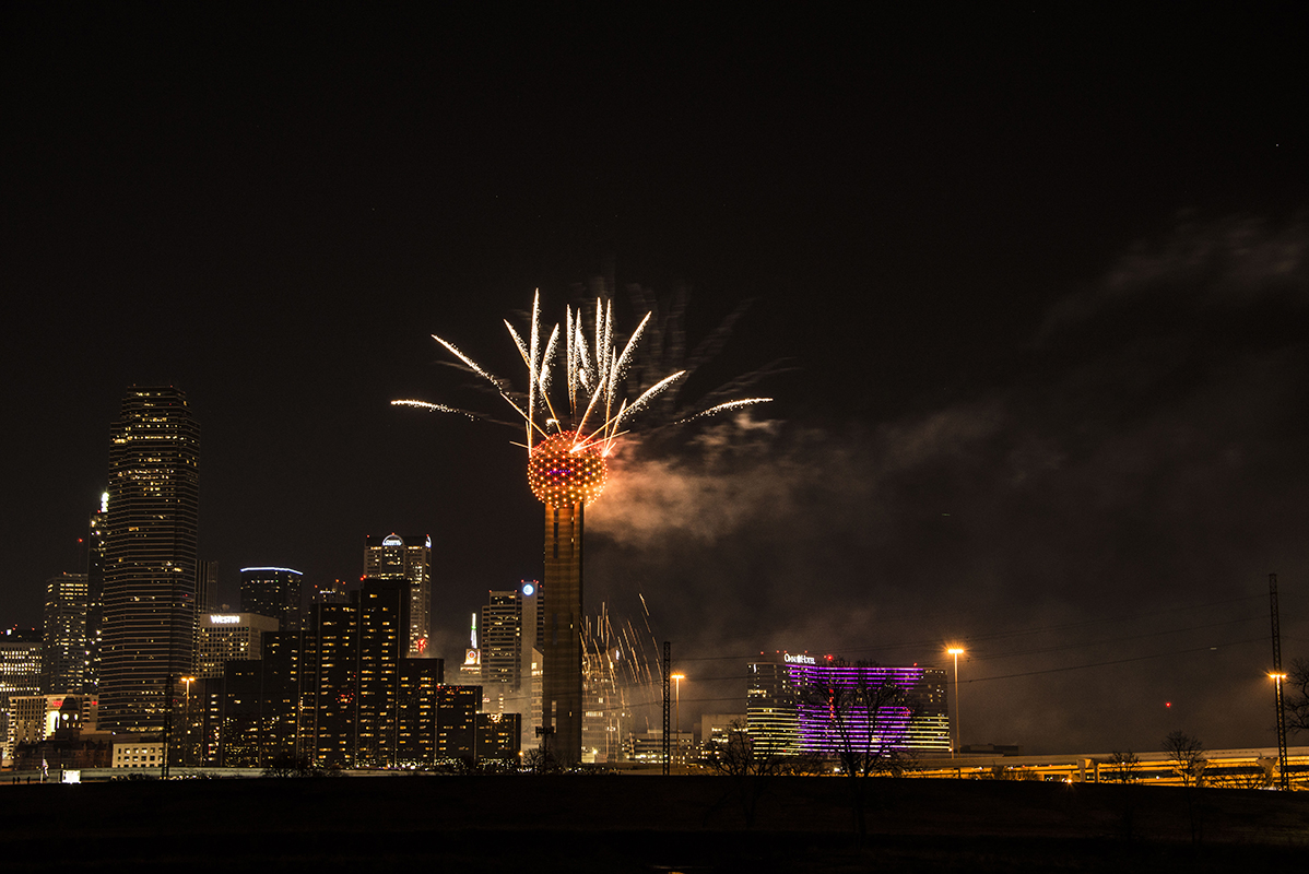 Reunion Tower New Year’s Fireworks 2019 NBC 5 DallasFort Worth