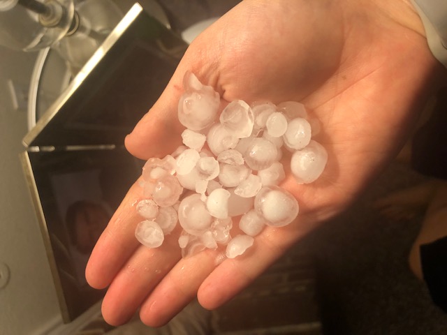 Hail in Keller!