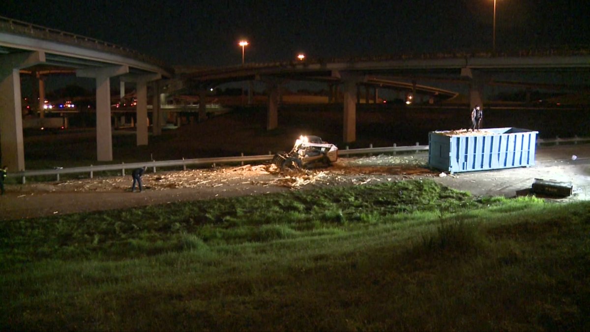 Lumber Spills on I45 Ramp to I20 NBC 5 DallasFort Worth