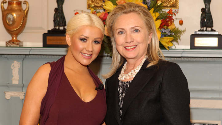 State Department honors Secretary of State Hillary Clinton, Chri