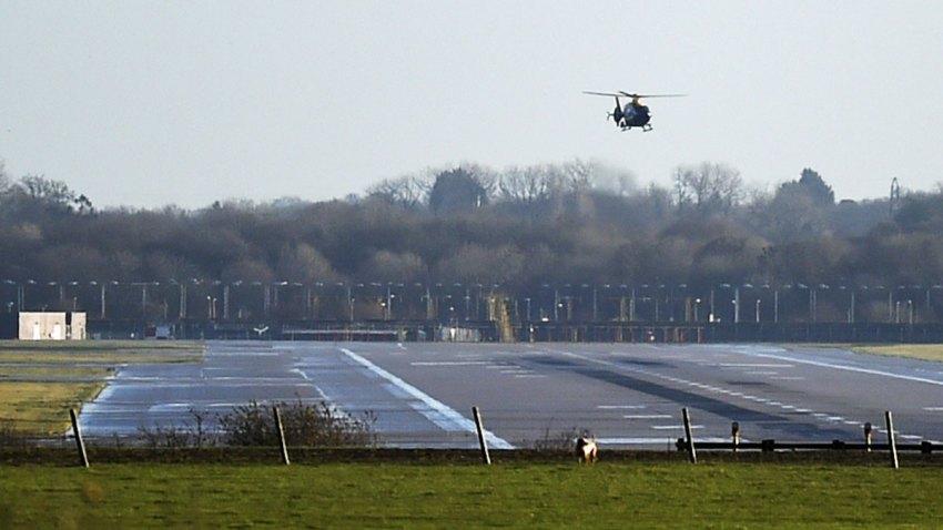 Britain Gatwick Airport Drones
