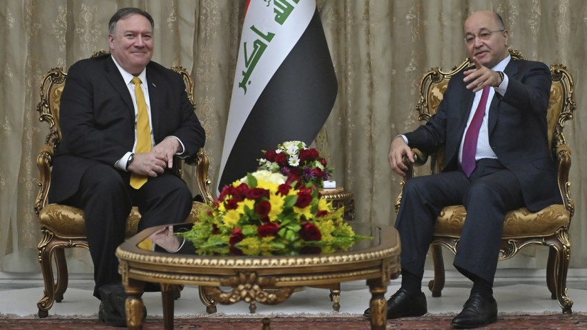 CORRECTION Iraq Pompeo