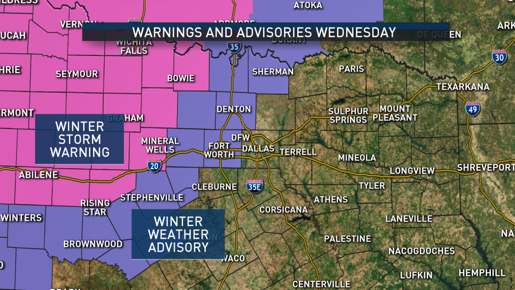Snow Falls In Denton Light Snow Possible Wednesday Night Nbc 5