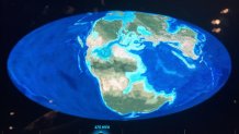 An interactive display shows how supercontinent Pangaea broke into modern day continents_photo by Kimberly Richard(2)