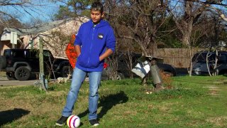 Ricardo Castaneda, 19, a visually impaired athlete from Fort Worth, hopes to make the Blind Soccer National Team