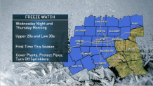[DFW Image] Freeze watch map graphic