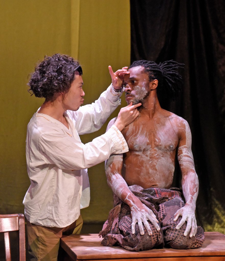 Christopher Lew and McClendon "Mickey" Giles in 'Mlima's Tale' at Second Thought Theatre.