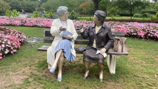 Seward Johnson's "Crossing Paths"