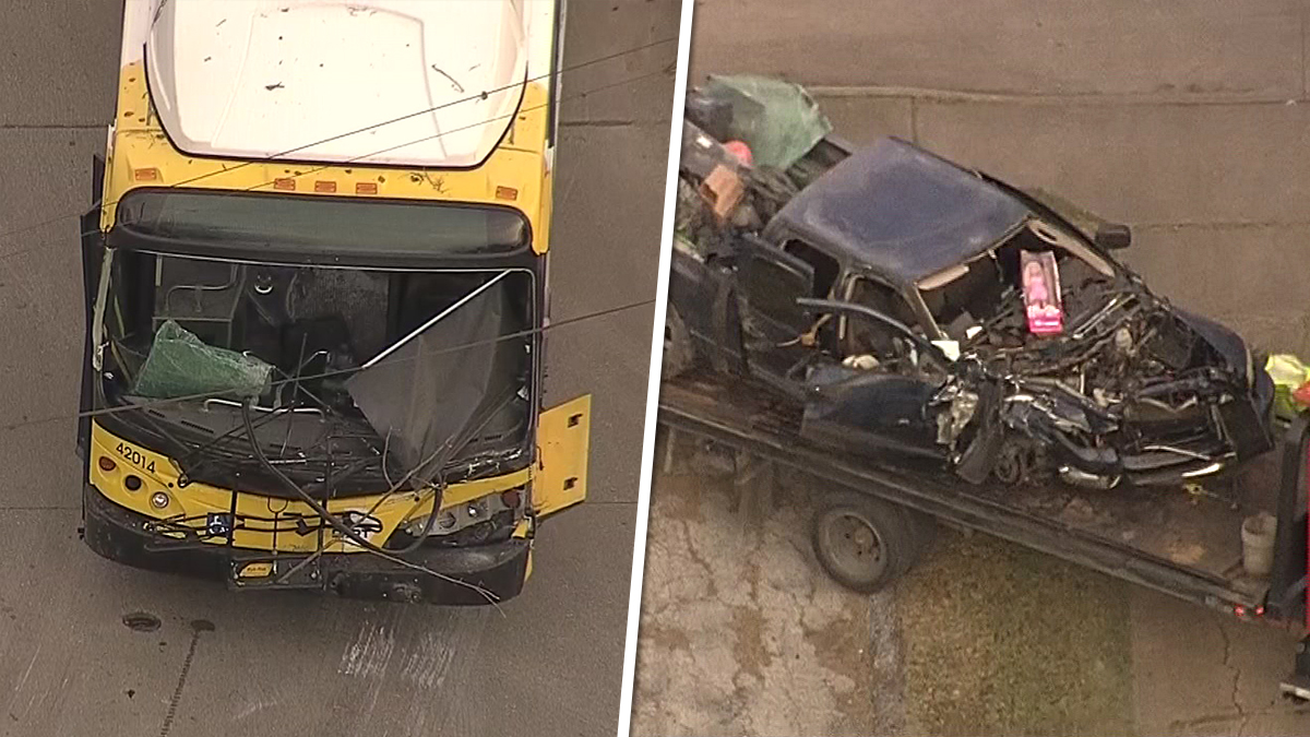 4 Injured in Crash Involving DART Bus in Oak Cliff NBC 5 DallasFort