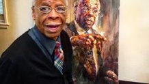 Donald Payton with his painting_photo by Sam Brukhman