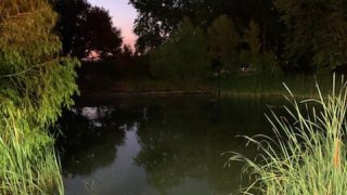A man in his 30s was pronounced dead Saturday morning after his vehicle left the roadway and went into a pond, Fort Worth officials say.