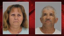Esmeralda Lira, left, and Jose Balderas, right, face charges abandoning or endangering a child with imminent danger of bodily injury.