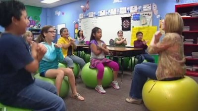 Exercise Balls Replace Chairs In The Classroom Nbc 5 Dallas Fort