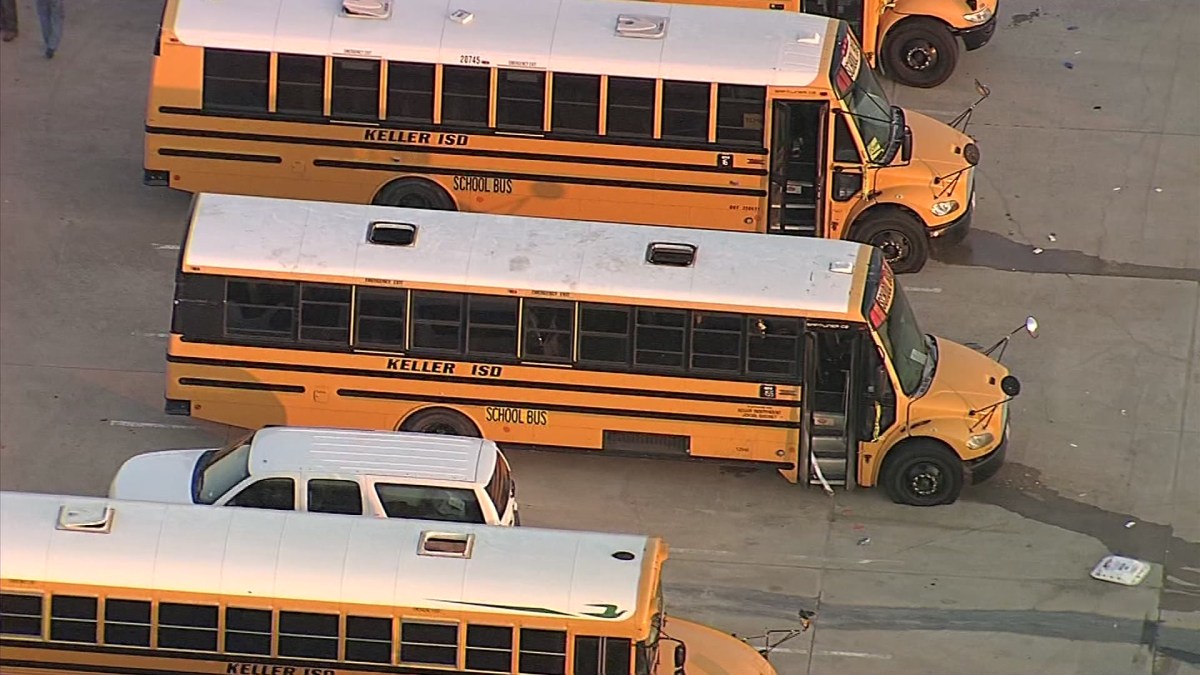 Arrests Made After 50 Keller ISD Buses Vandalized, Put Out of Service