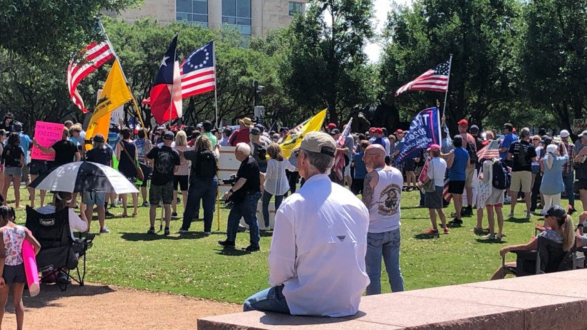 More Than 100 People Rally Against COVID-19 Restrictions Outside Frisco ...