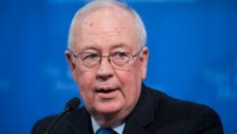 UNITED STATES - OCTOBER 9: Kenneth Starr, former independent counsel, participates in a discussion at The Heritage Foundation titled “The Power and Limits of Special Counsels," on October 9, 2018. (Photo By Tom Williams/CQ Roll Call)