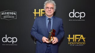 Pablo Helman, winner of the “Hollywood Visual Effects Award” for “The Irishman,” attends the 23rd Annual Hollywood Film Awards at The Beverly Hilton Hotel on Nov. 3, 2019, in Beverly Hills, California.