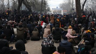 Migrants at the Turkey-Greece Border