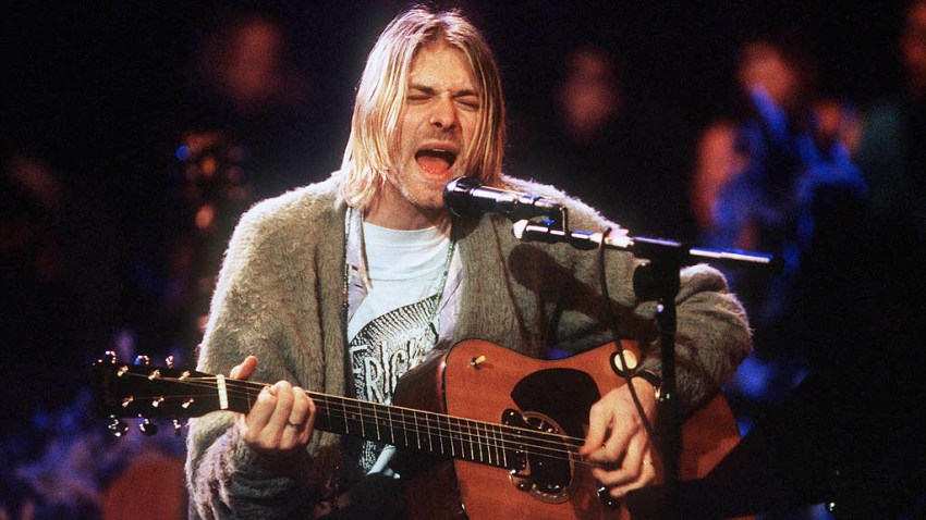 Kurt Cobain S Unplugged Sweater And Guitar Head To Auction Nbc