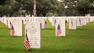 WW1 veterans laid to rest at Ft. Sam Houston National Cemetery in San Antonio, Texas.