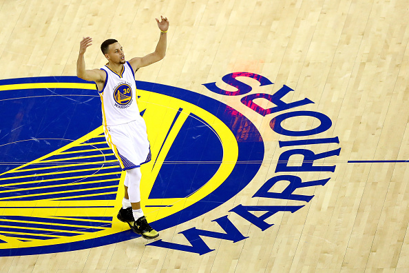 OAKLAND, CA - JUNE 19: Stephen Curry #30 of the Golden State Warriors reacts to a play in Game 7 of the 2016 NBA Finals against the Cleveland Cavaliers at ORACLE Arena on June 19, 2016 in Oakland, California. NOTE TO USER: User expressly acknowledges and agrees that, by downloading and or using this photograph, User is consenting to the terms and conditions of the Getty Images License Agreement. (Photo by Ezra Shaw/Getty Images)