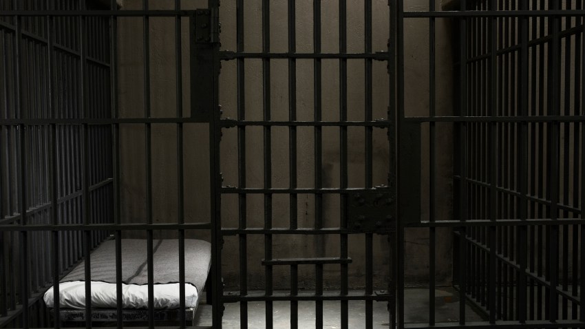 empty prison cell