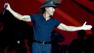 Tim McGraw will perform at a gala in Arlington, April 23, 2020.