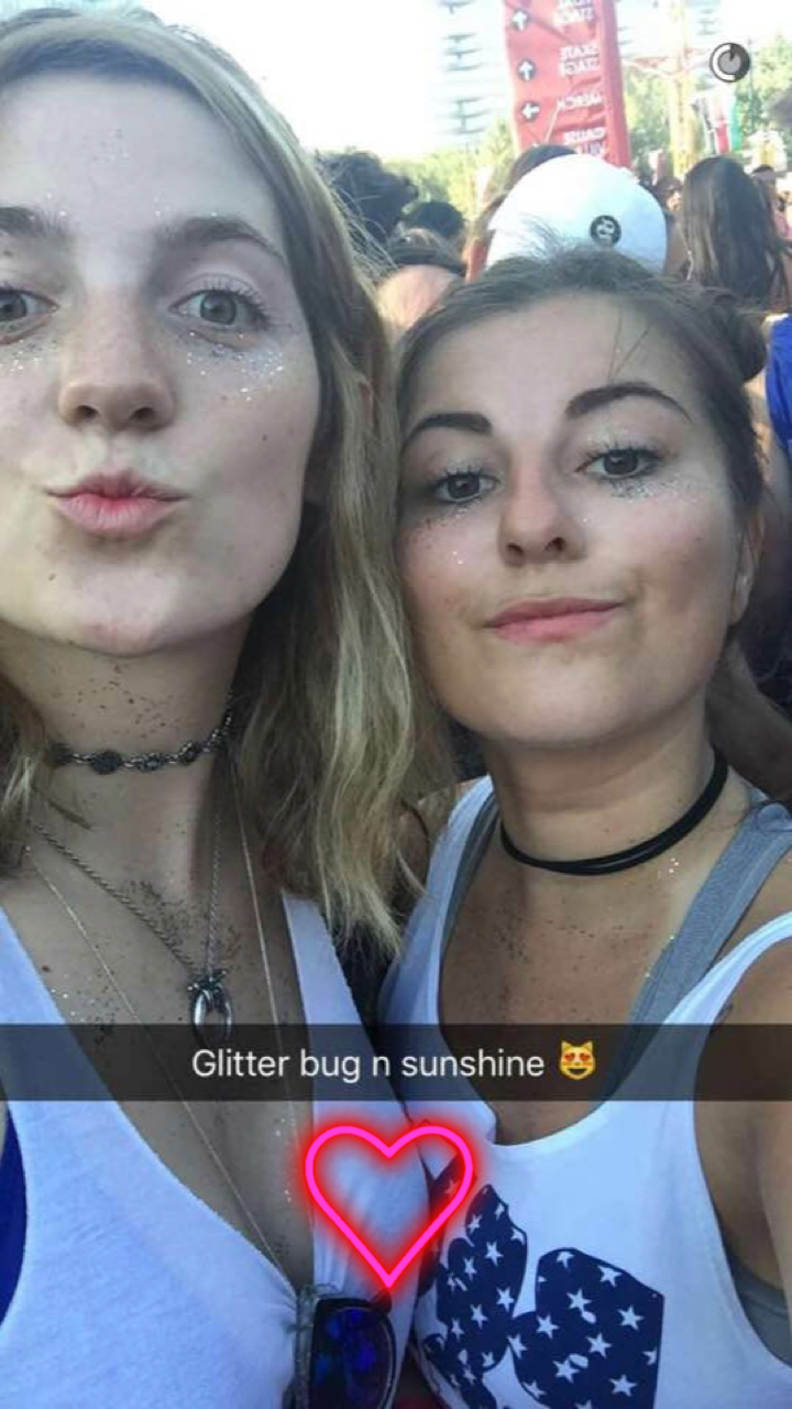 Burleigh, pictured right, majored in film and media studies.