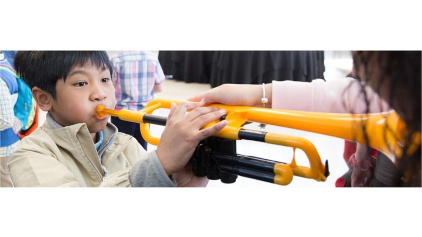 boy with trumpet