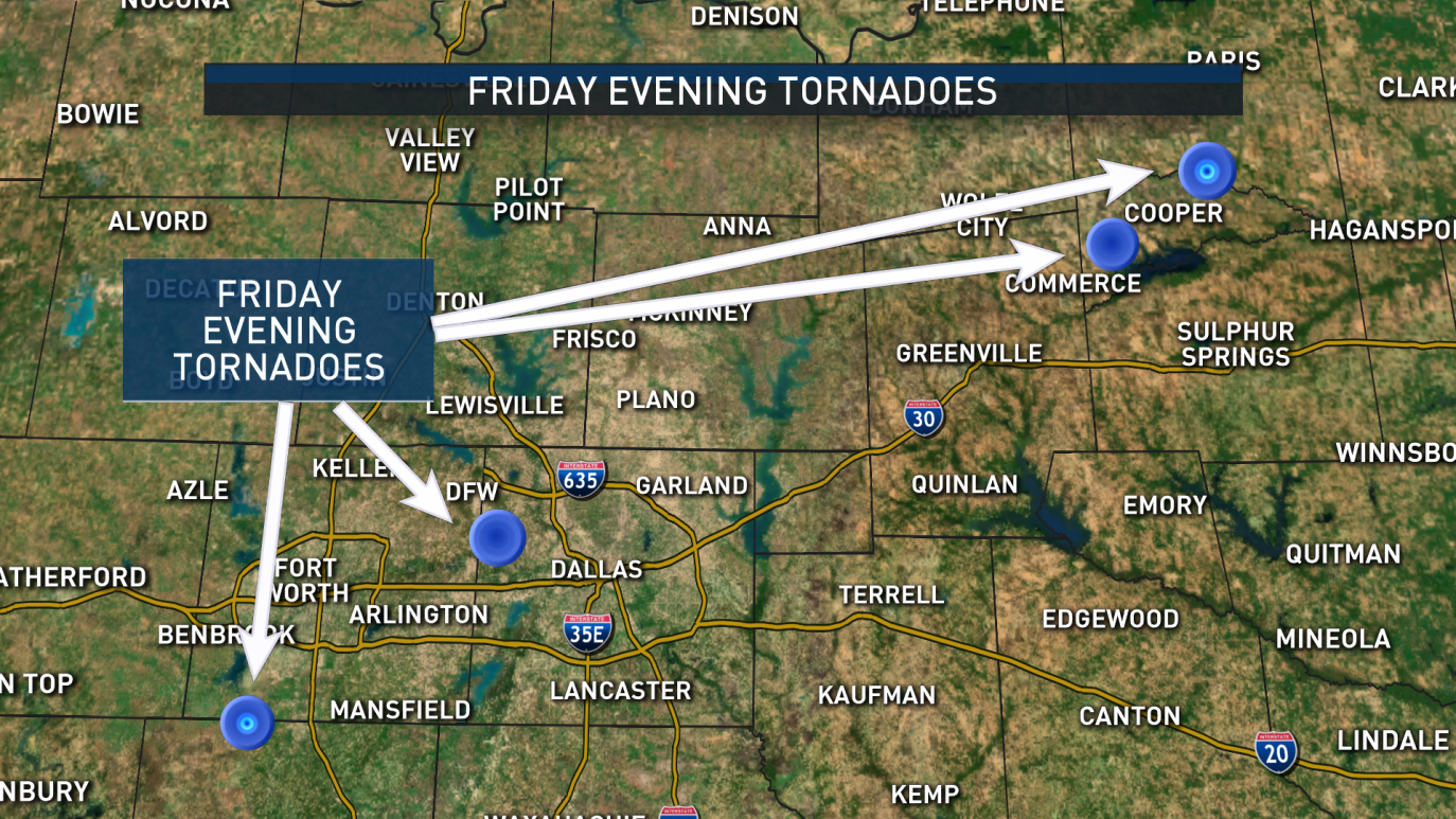 Nws Confirms Four Tornadoes From Fridays Storms Nbc 5 Dallas Fort Worth 