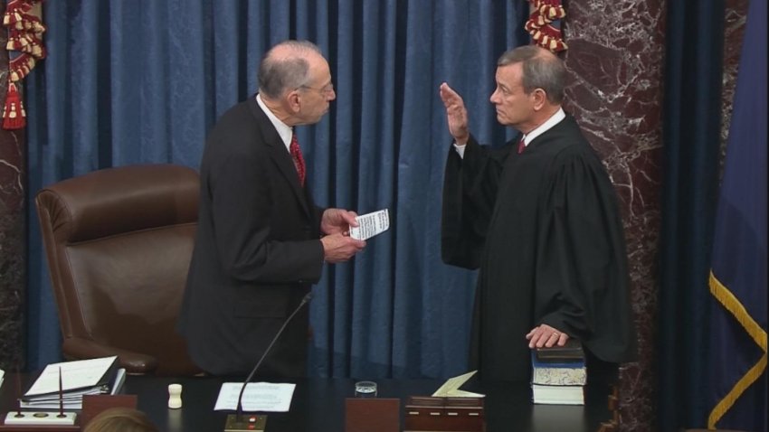 Sworn In: Senate Officially Takes Up Impeachment Trial