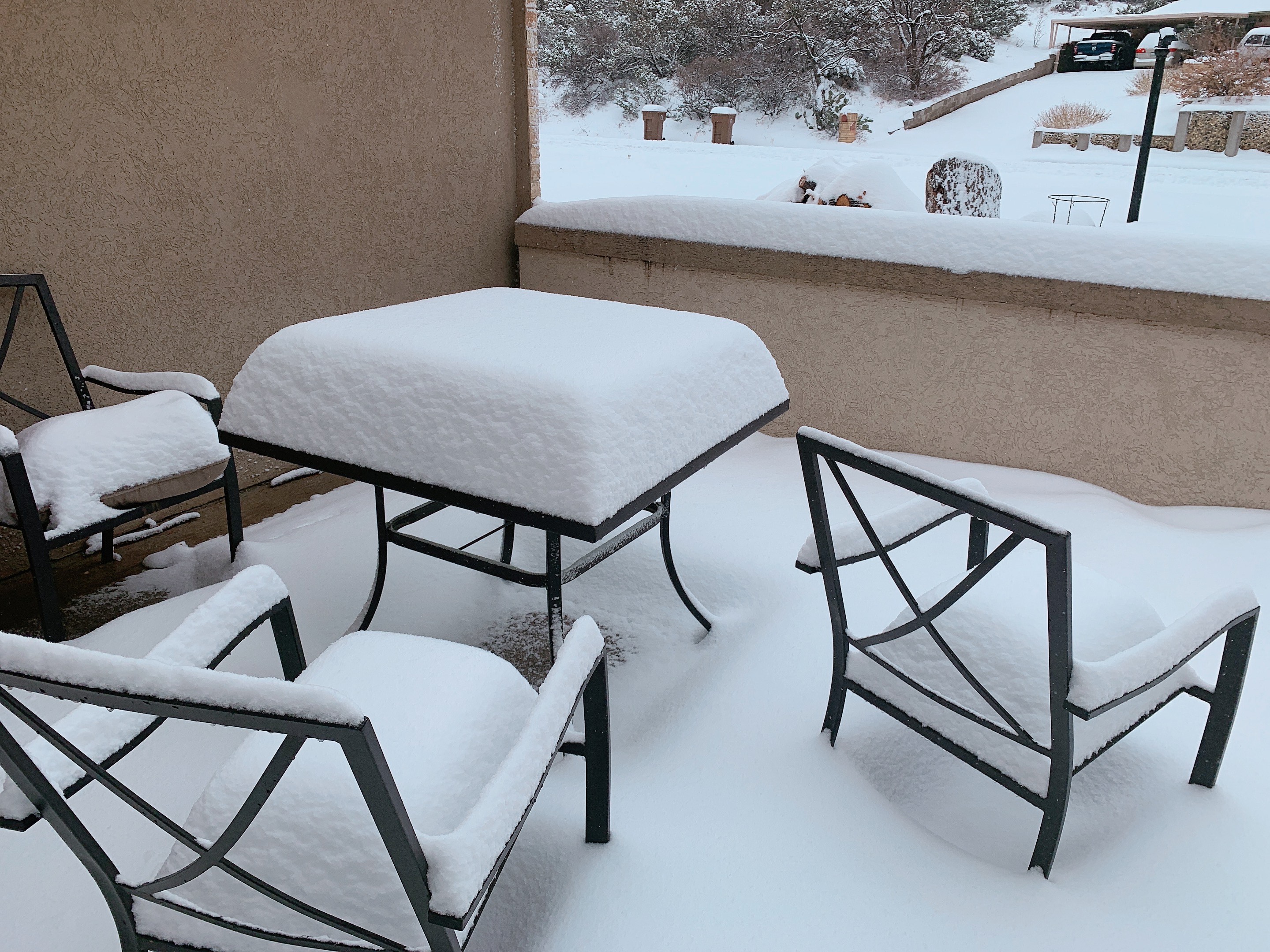 Snow in Big Spring, TX
