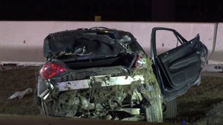 Texas Department of Public Safety troopers were called about 3:40 a.m. to the single-vehicle crash of a 2009 Infiniti on the turnpike, near Gateway Drive, in Irving.