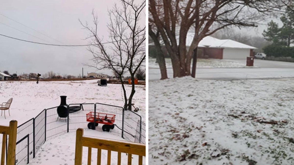 Your Pictures of Snow in North Texas on Jan. 11, 2020 NBC 5 Dallas