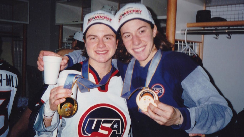 Inside The 1998 US Womens Hockey Teams Locker Room Celebration