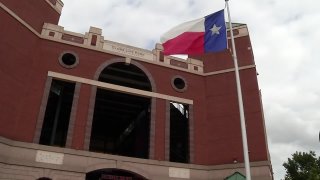 Rangers red up - Globe Life Park in Arlington