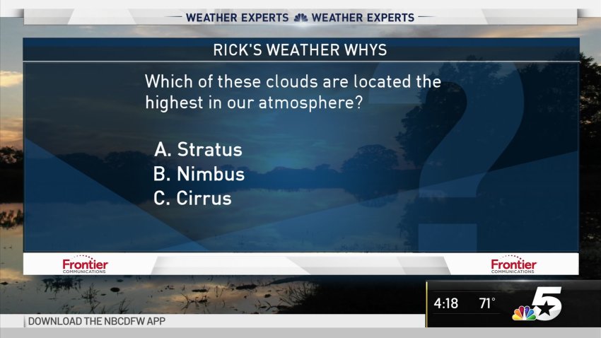 Weather Quiz: Highest Clouds in Atmosphere