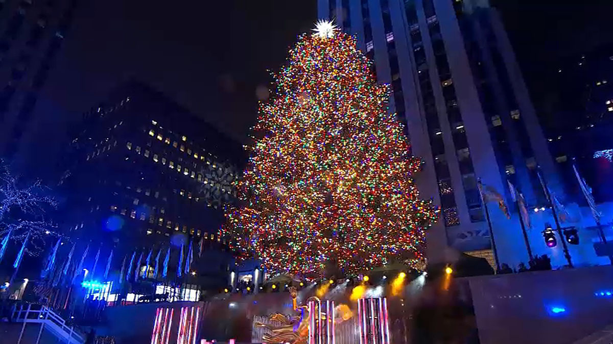 Lighting of Rockefeller Center Christmas Tree Dazzles Crowds and Ushers In Holiday Season Amid ...
