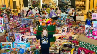 The North Texas cancer survivor donated toys for children battling cancer in the hospital this Christmas.