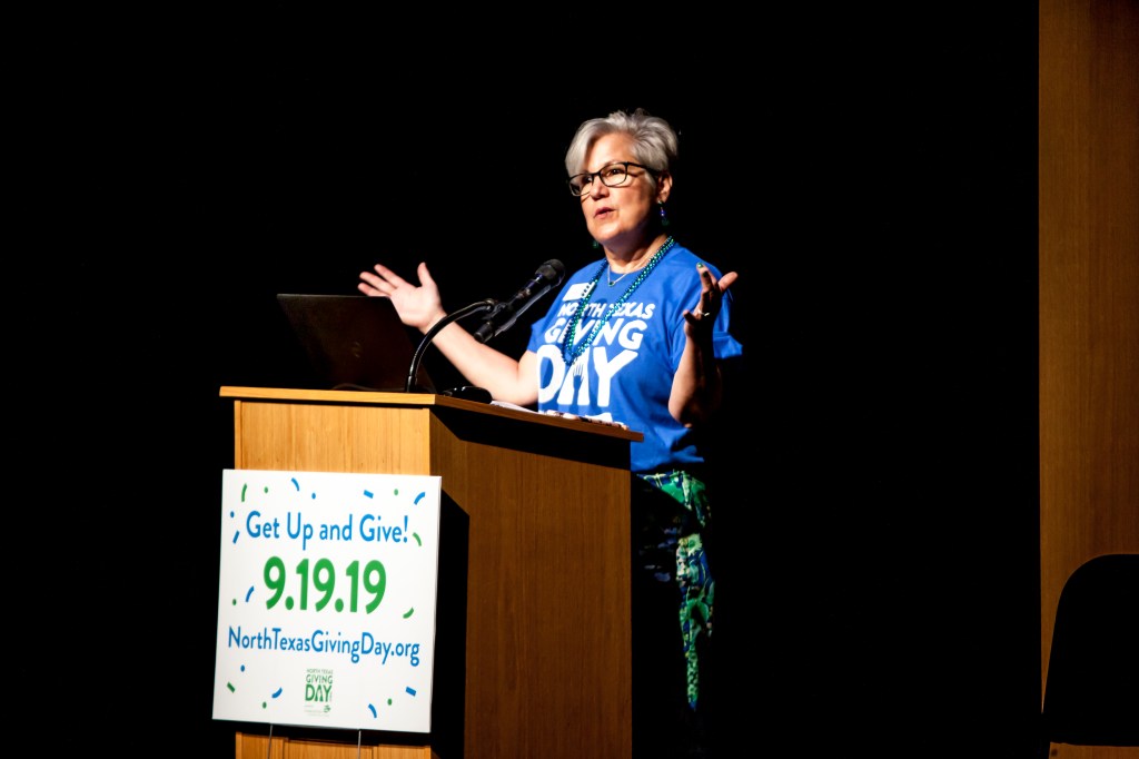 Susan Swan Smith at North Texas Giving Day 2019