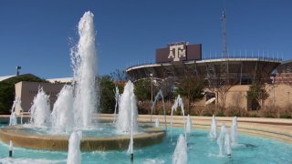 Texas A&M Campus Fountain