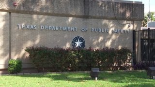 Texas Department of Public Safety sign or DPS